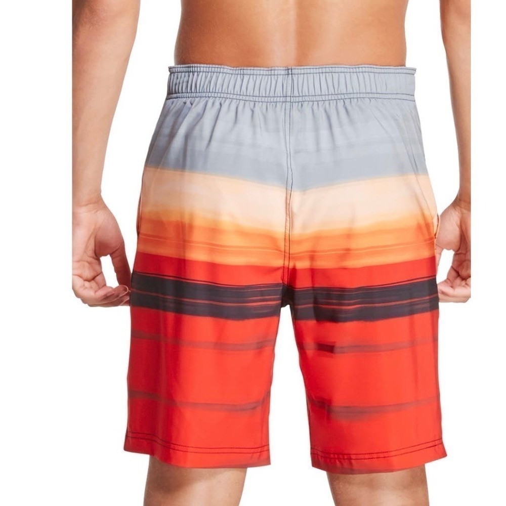 Speedo Men's Ombré Gradient Stripe Stretch 20" Board Shorts, Medium​​​​​​​​ - Picture 2 of 10
